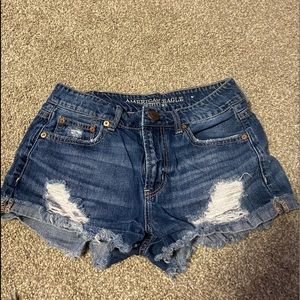 American Eagle Jean Shorts Size 0